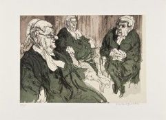 FELIKS TOPOLSKI RA (1907-1989) screenprint (108/150) - 'Three Judges', signed & dated 1961 in penci