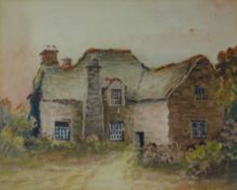 UNKNOWN artist, watercolour - entitled on verso, 'Glasynys, Cartre Elis Wyn', unsigned, 19 x 24cms