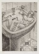 SUSAN ADAMS etching limited edition (39/40) etching - entitled 'Song of the Overflow', signed &