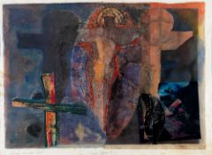 JOHN SELWAY (1938-2017) print (1/1) , entitled 'Ghost Palestine', signed & dated 1994, 46 x 64cms