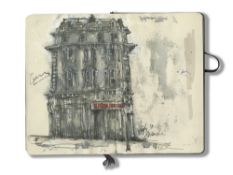 JON WILLIAMS giclee print (1/20), entitled 'Labour Hall Swansea sketchbook study', signed& dated