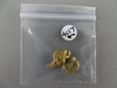 CLOGAU GOLD two nuggets, 4.17 grms