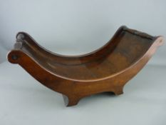 A GEORGE III MAHOGANY CHEESE COASTER, 43.5 cms wide