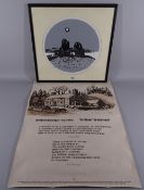 SIR KYFFIN WILLIAMS RA limited edition (53/500) circular format print - Anglesey standing stones,