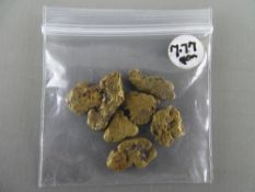 CLOGAU GOLD seven nuggets, 7.77 grms