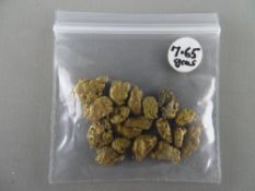 CLOGAU GOLD eighteen nuggets, 7.65 grms