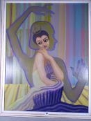 TED DUMMETT RCA oil on board - titled 'Study for the Ballerina', signed and titled verso, dated 1979