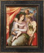 Sacra Conversazione Wohl Italien, 17. Jh. Die heilige Familie mit Katharina in südlicher