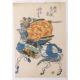Utagawa Yoshitora Reiter auf Fabeltier (Tätig 1836-1882) Farbholzschnitt, um 1880. Signiert, - Bild 2 aus 3