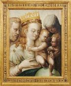 Bologneser Schule oder Schule von Parma Die heilige Familie mit Elisabeth und dem Johannesknaben -