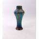Vase Böhmen, um 1900 Taillierter Korpus mit wulstartig ausschwingendem Abschluss. Türkises Glas - Bild 1 aus 2