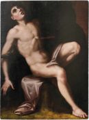 Das Martyrium des heiligen SebastianItalienische Schule, 1. H. 17. Jh.Öl/Holz. 97 x 72,5 cm;