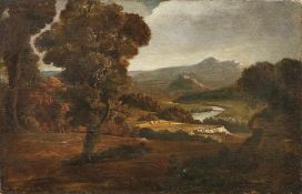 Verstappen, Martin (Attrib.)Italienische Flusslandschaft(Antwerpen 1773-1852 Rom) Öl/Lwd., doubl. 48