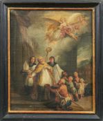 Heiliger MartinAugsburger Schule, 2. H. 18. Jh.Der Heilige im Bischofsgewand begleitet von zwei