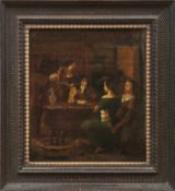 Berckheyde, Job Andriaensz.Die Falschspieler(1630-1693) Öl/Holz. Sign. 36,5 x 28,5 cm. - Dieses