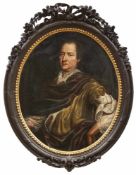 Portrait des Julius Wilhelm Graf von Rottal2. H. 17. Jh.Ovales Bildnis, verso ausführlich bez. 