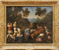Flämischer Meister nach Vorbild des Francesco BassanoWeinlese als Allegorie des HerbstesLandschaft