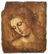 Vinci, Leonardo da - Kopie nachKopf eines Mädchens 
