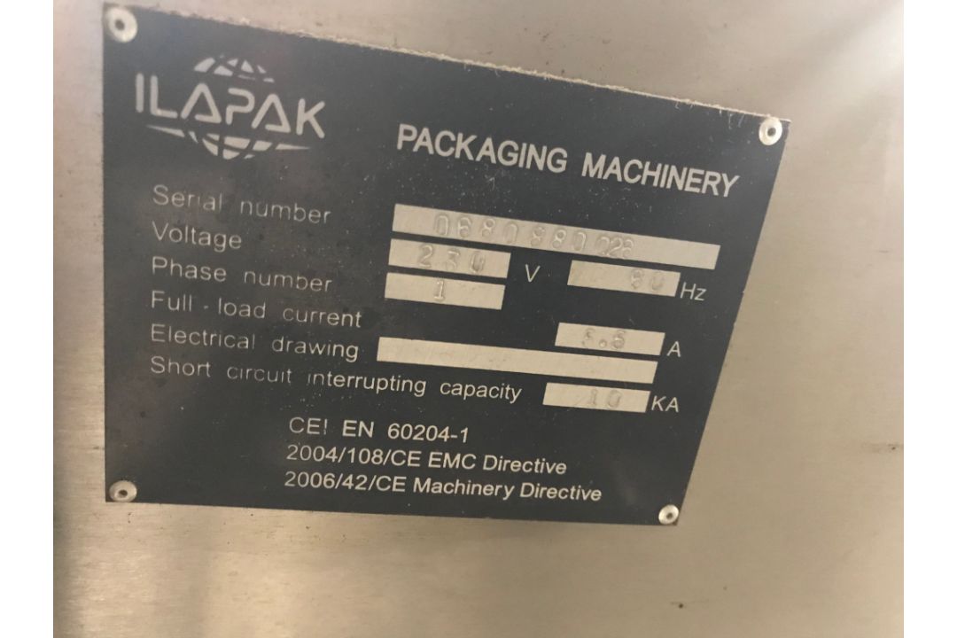 Ilapak Weightronic 14-30 EDA Weigher, 14 Heads, 60 HZ, Single Phase, 230 Volts, Serial# 0680880028; - Image 5 of 6