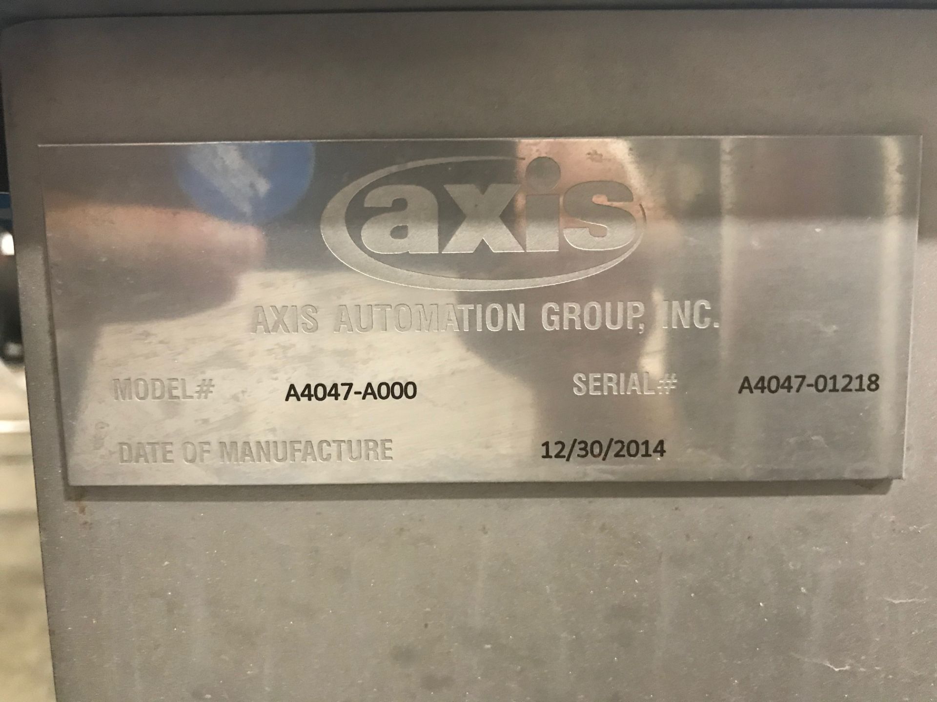 Axis Topper, 38" Wide x 41" Long, Model# A4047-A000, Serial# A4047-01218, Year Of Manufacture 2014 - Image 5 of 5