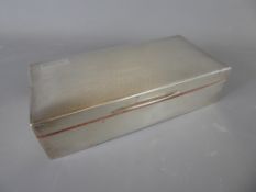 A Silver Double Cigarette Box, Birmingham hallmark, dated 1937, mm S.Blackensee & Son, Ltd, engine