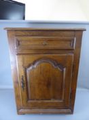 A Large Oak Cupboard with one drawer to top and one cupboard to base with internal shelf, approx
