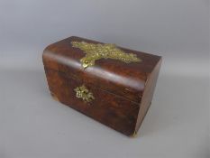 George III Walnut Tea Caddy.