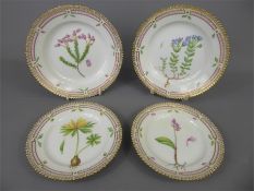 Royal Copenhagen Flora Danica Plates.
