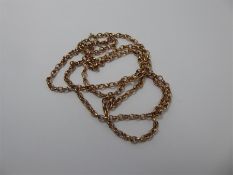 9ct Yellow Gold Belcher Chain, approx 79 cms.