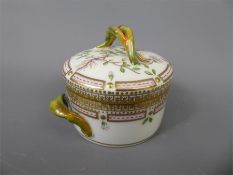 A Royal Copenhagen Flora Danica Pot & Cover.