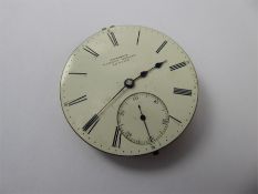 A 9ct Yellow Gold Christies Watch Movement.