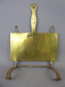 I. Bonner of Gloucester 19th Century Brass and Cast Iron Pot Rack.