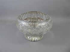 A Cut-Glass Rose Bowl.