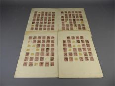 1880 1d Venetian Reds x 280 in 2-part Reconstructions.