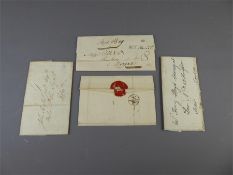 GB 1787, 1791, 1793, 1795 Entire Letters.