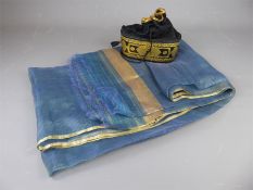 A Leather Gilt-Tooled Suede Lady's Evening Pouch.