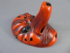 A Japanese Mask of a Long-nosed Tengu.