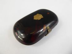 A Late Victorian Tortoiseshell and Silver Gilt Coin Purse