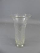 A Victorian Etched Glass Vase.