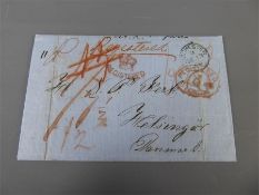 1860 Entire Letter London to Denmark.