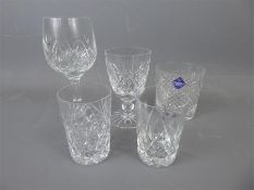 A Quantity of Cut Crystal Glasses