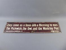 A Vintage Enamel Advertising Sign.