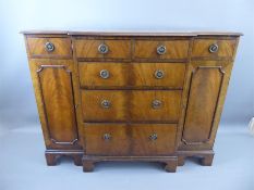 A Small Mahogany Breakfront Side Board.