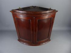Antique Mahogany Corner Cupboard.