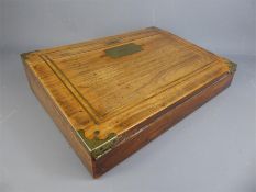 An Antique Rosewood Travelling Writing Slope.