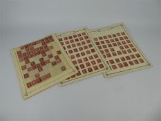 GB 1857-64 1d Red Stars Approximately 680.