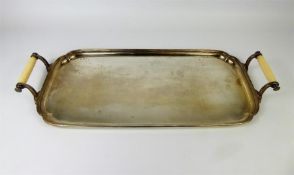 An Edward VIII Sterling SIlver Rectangular Drinks Tray