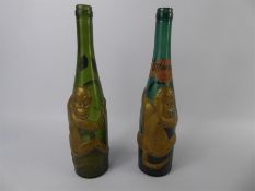 A Pair of Innsbruck Affentaler 'Valley of the Monkey' Wein Keller Bottles