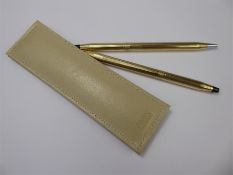 A Vintage Cross Gold-Plated Pen Set
