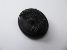 An Antique Jet Cameo
